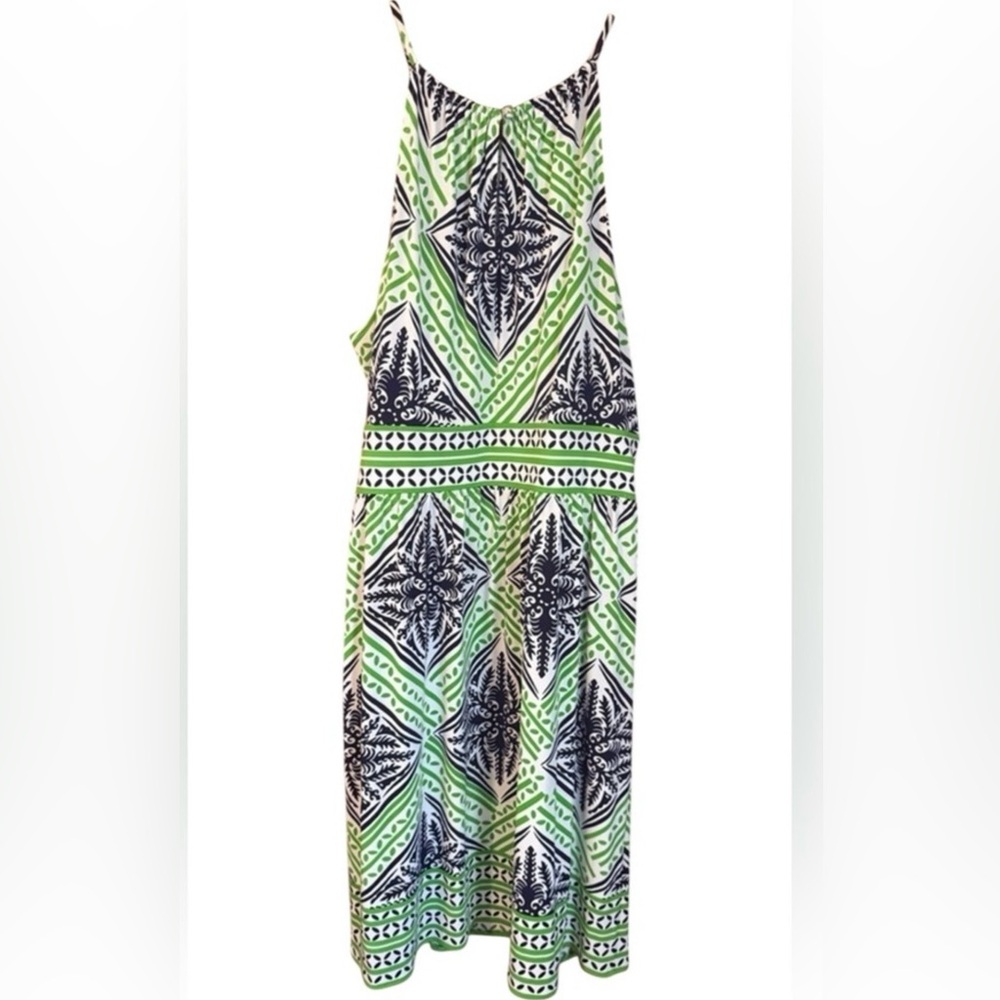 London Times Green and Blue Patterned Women’s One Piece Dress - Picture 2 of 10
